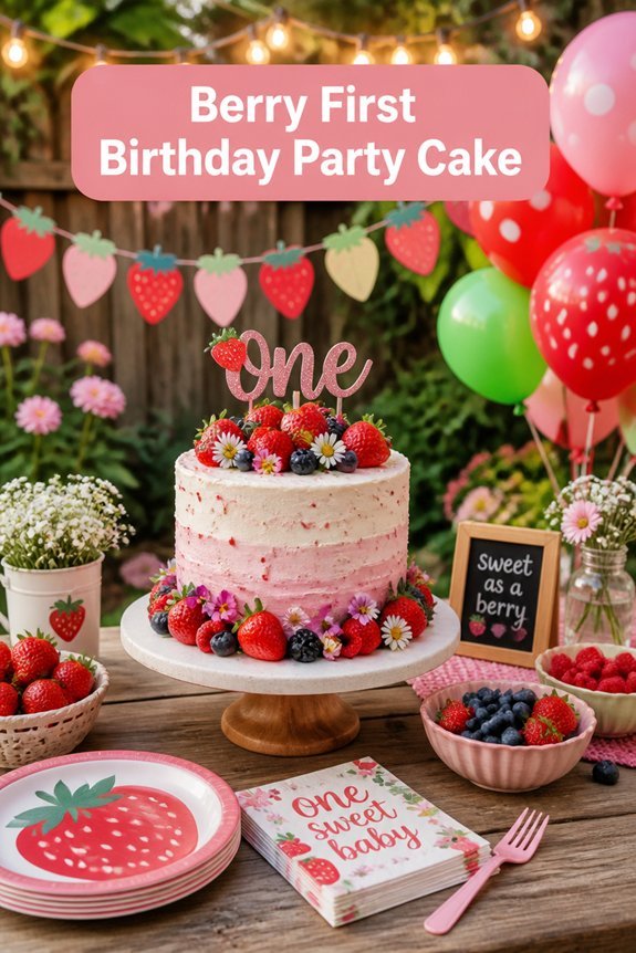 berry themed birthday cake ideas