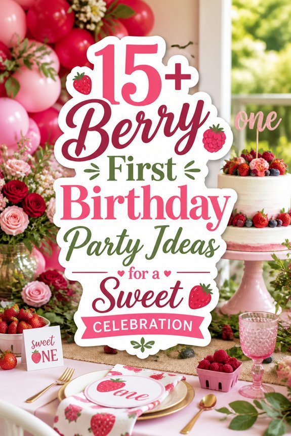 berry themed birthday celebration