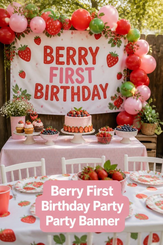 berry themed celebration decoration