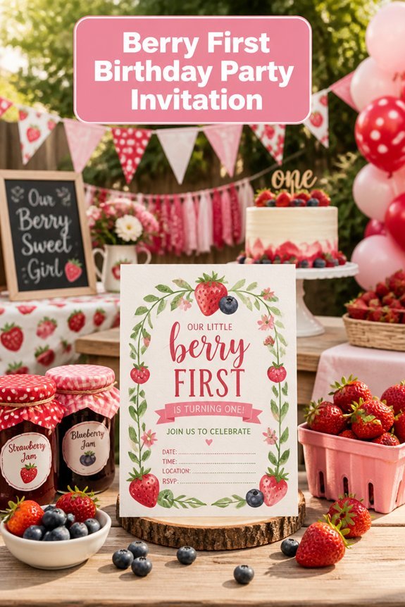 berry themed first birthday celebration