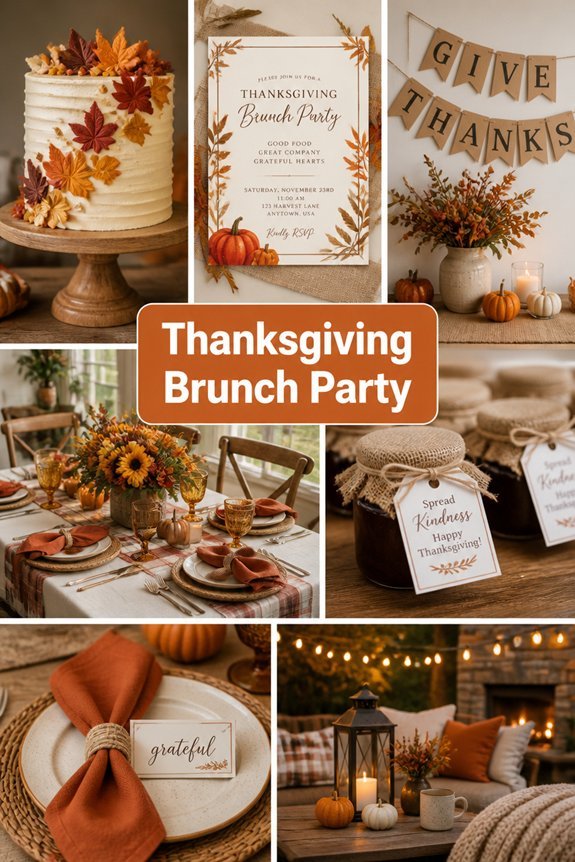 casual fall brunch celebration