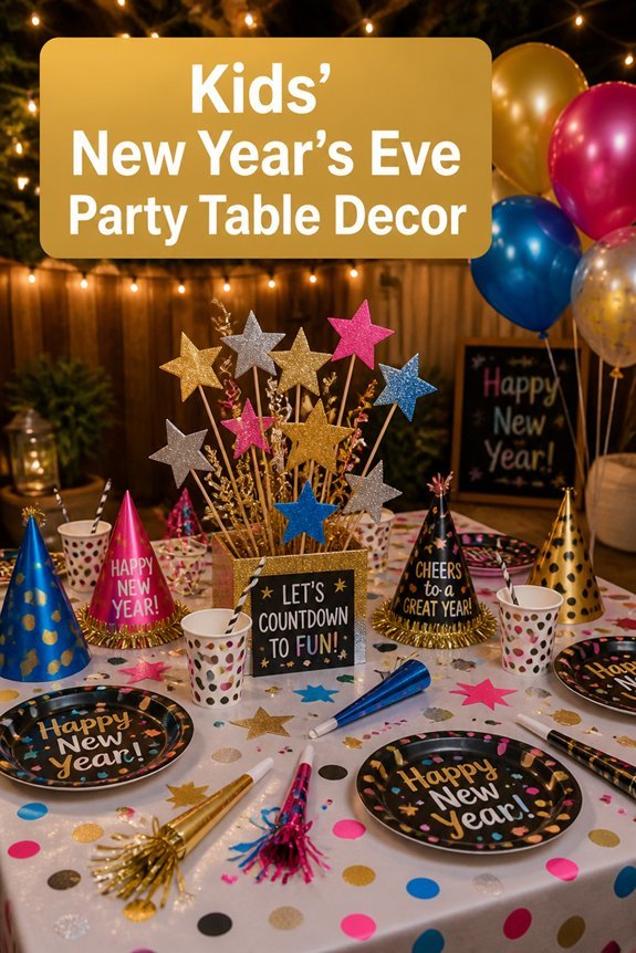 colorful festive kids table