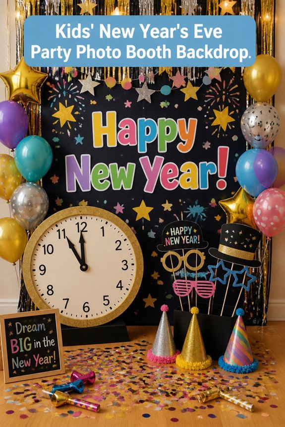 colorful interactive photo backdrop