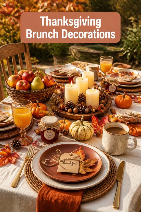 cozy elegant fall setting