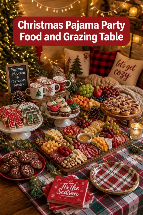cozy holiday grazing snacks