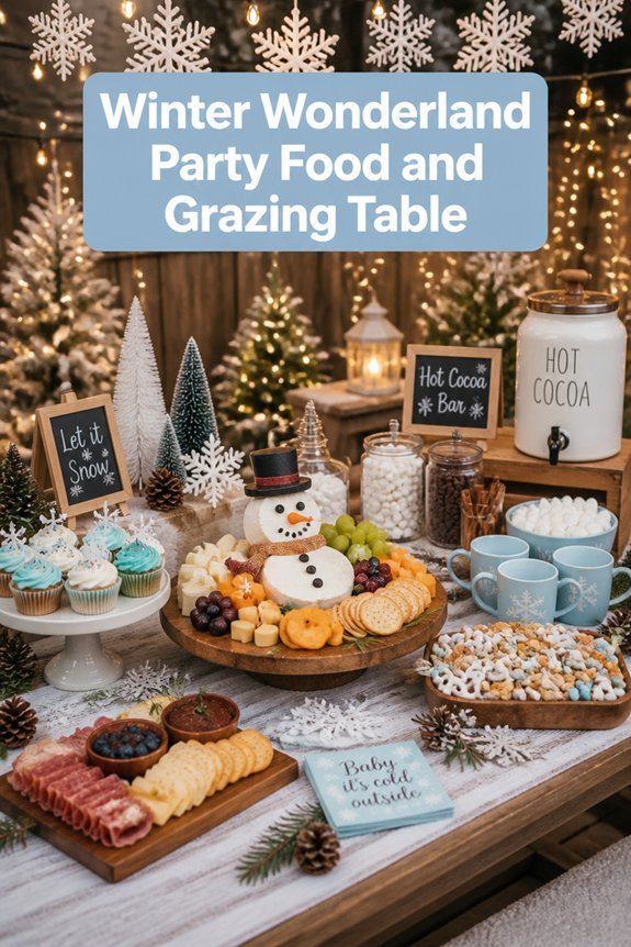 cozy winter grazing display