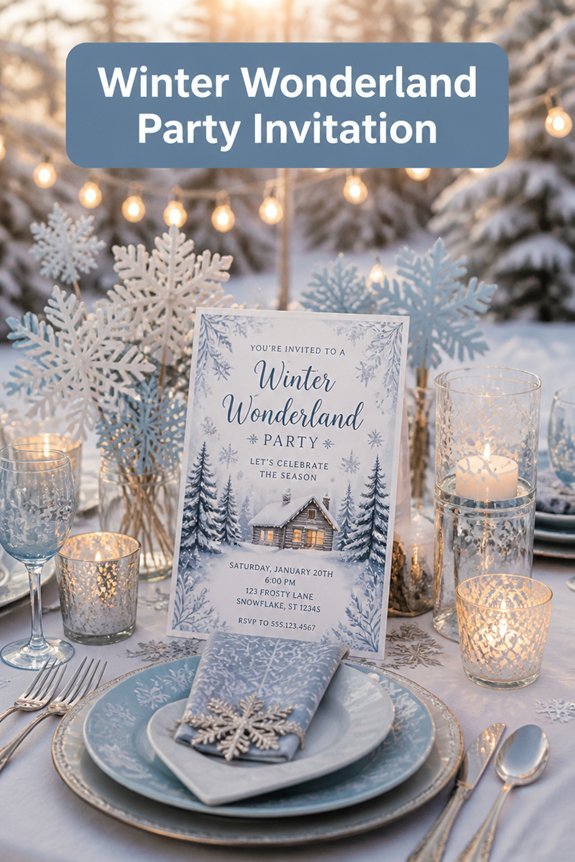 create enchanting winter invitations