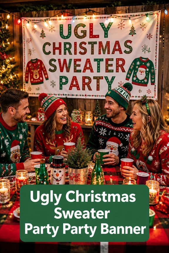 create festive photo backdrop