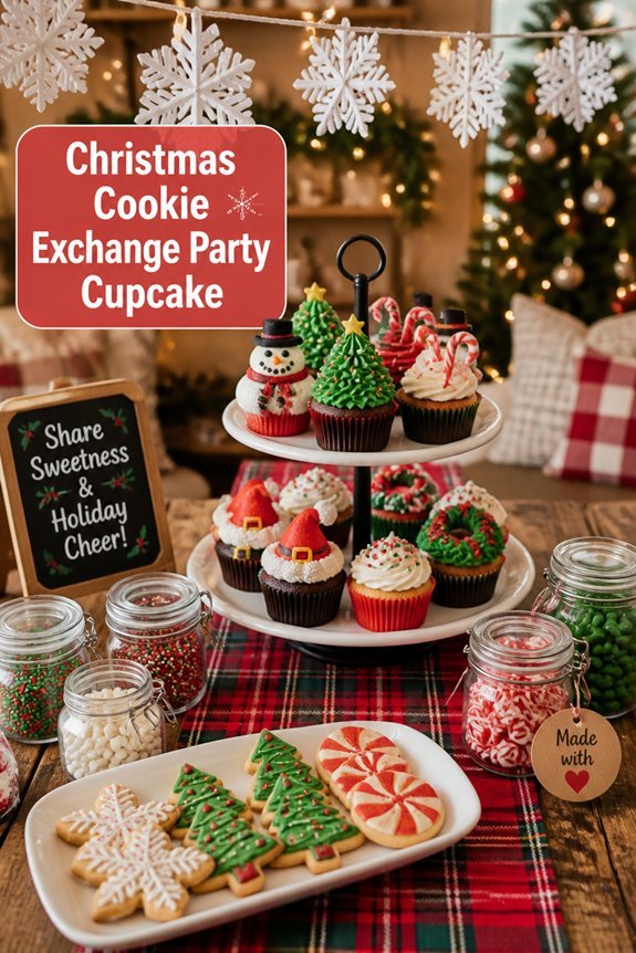 decorate festive holiday cupcakes