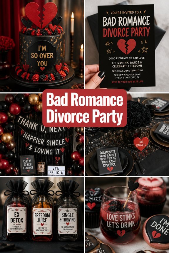 dramatic breakup celebration party