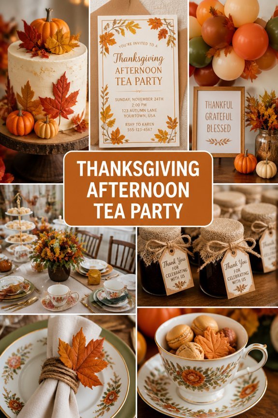 elegant fall tea gathering