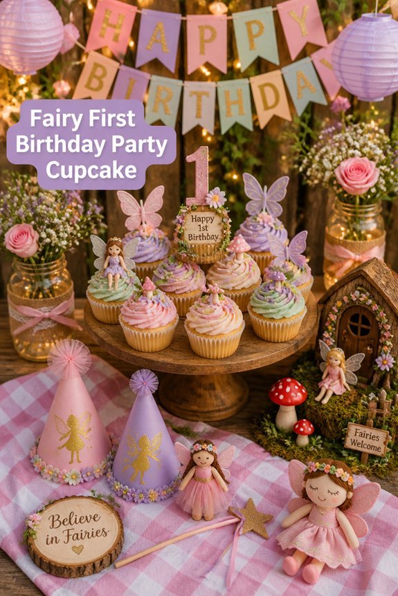 fairy themed birthday cupcake ideas