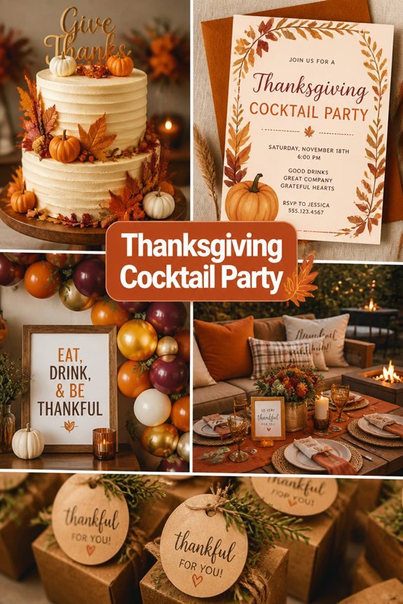 festive autumn cocktail gathering