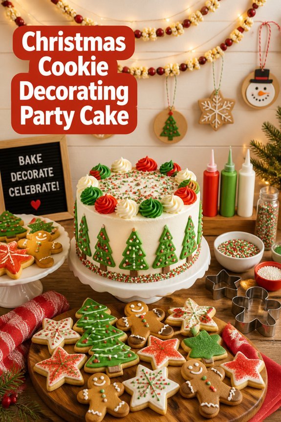 festive cake for decorating