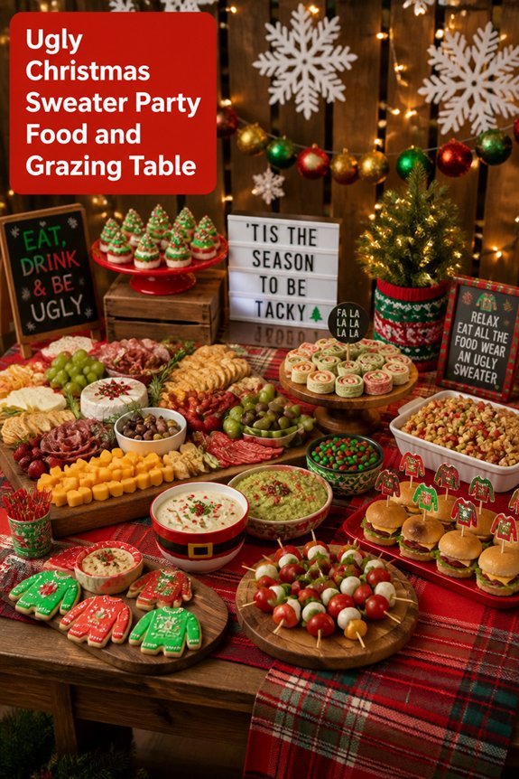 festive casual grazing table