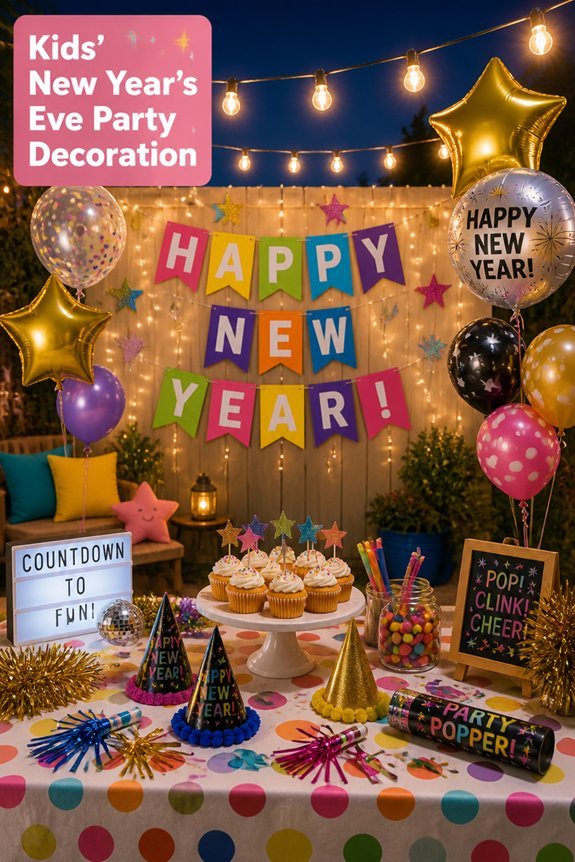 festive colorful kids party