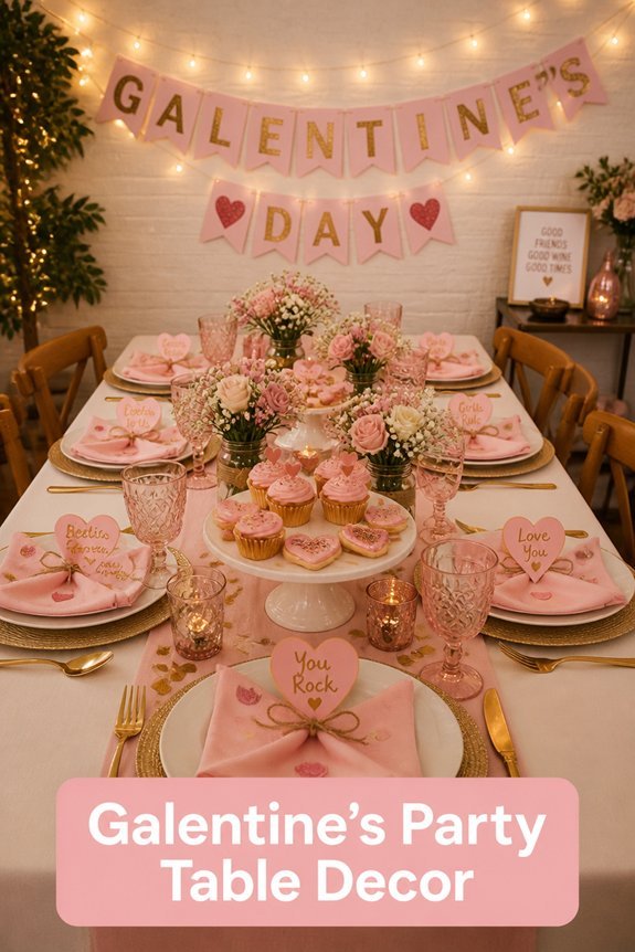 festive colorful personalized table