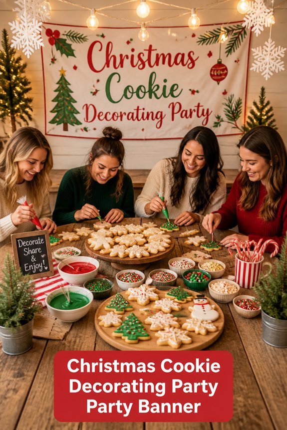 festive cookie decorating banner