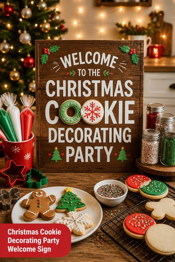 festive cookie decorating welcome