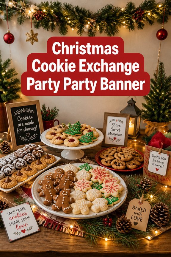 festive cookie exchange banner