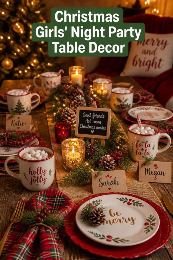 festive elegant playful table setting