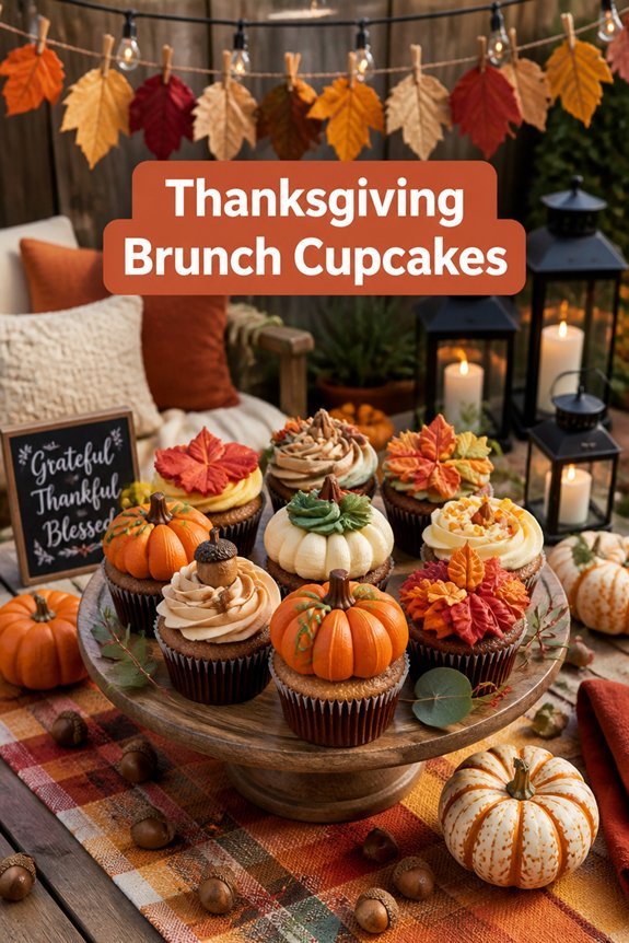 festive fall cupcake decorations