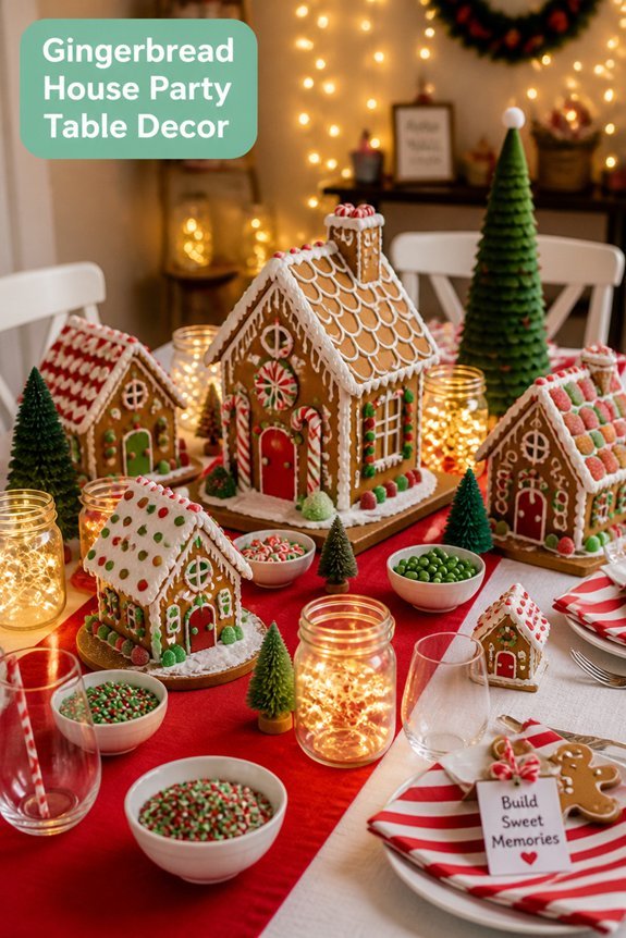 festive gingerbread table decor