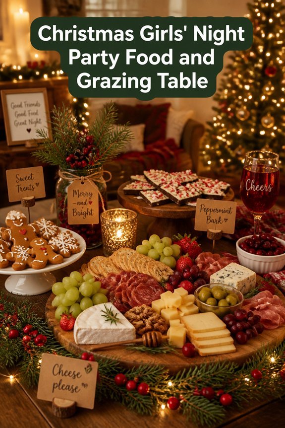 festive grazing relaxed mingling