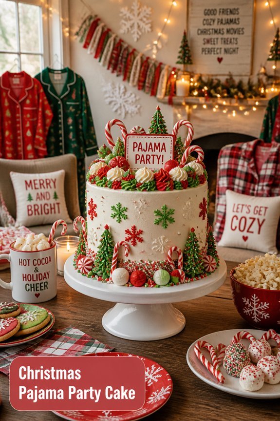 festive holiday cake decorations