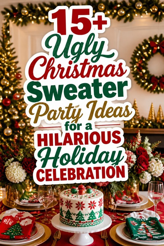 festive humorous sweater party