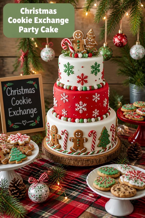 festive layered holiday cake