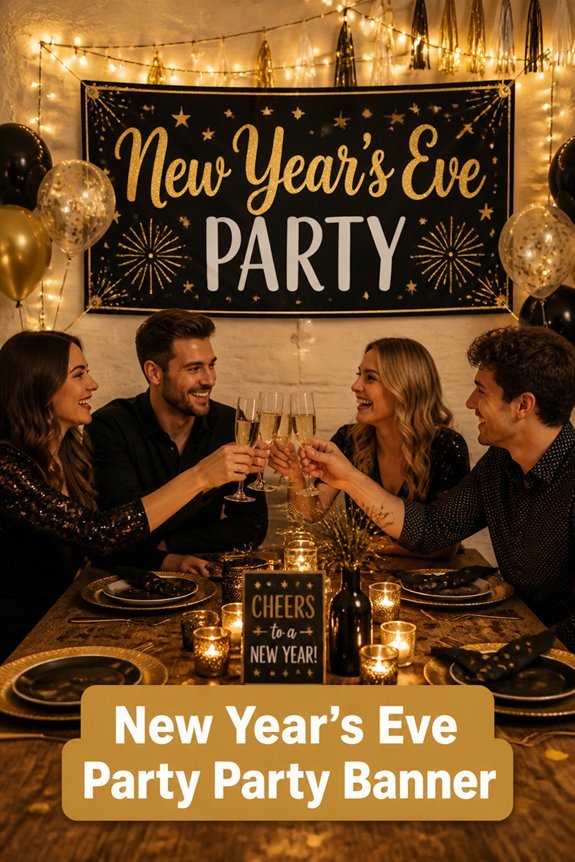 festive new year banner ideas