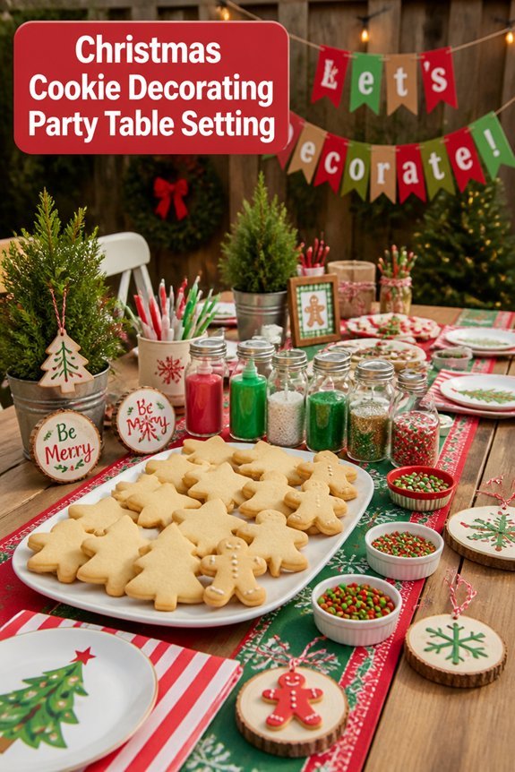 festive organized decorating space