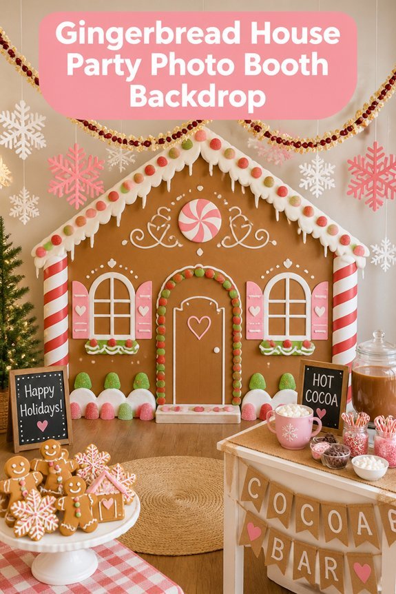 festive photo booth backdrop