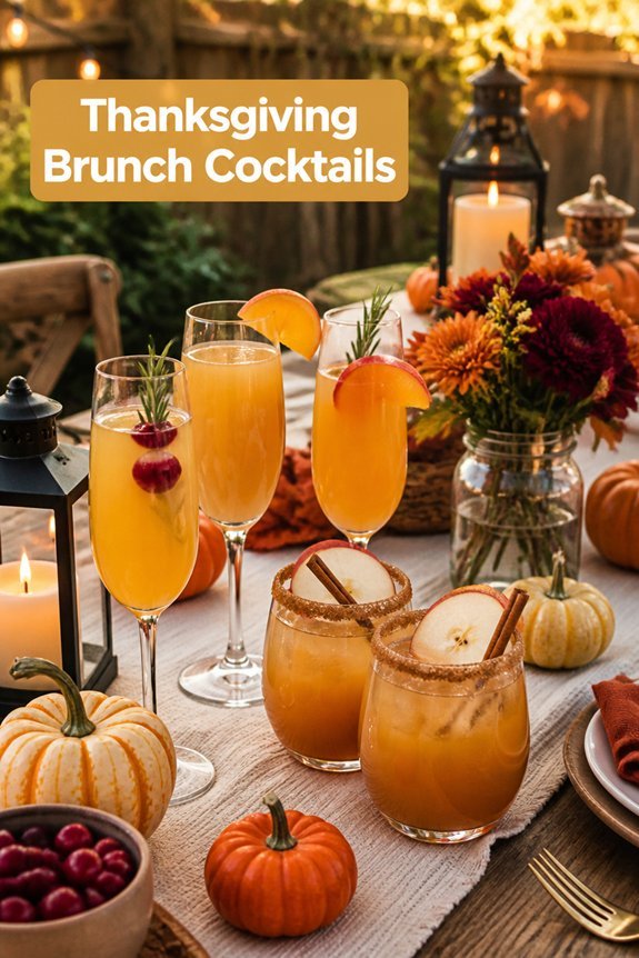 festive seasonal brunch drinks