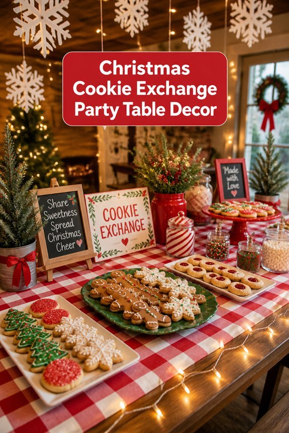festive simple cookie display