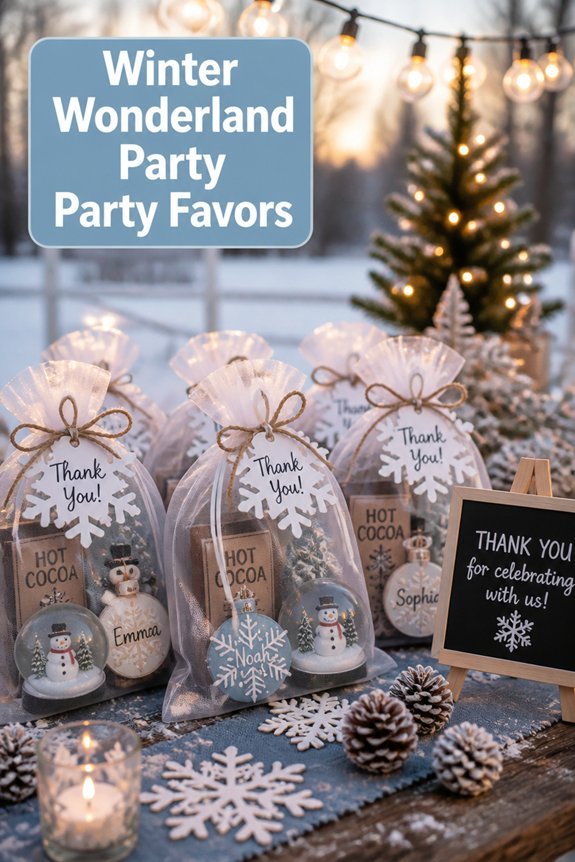 festive winter party keepsakes