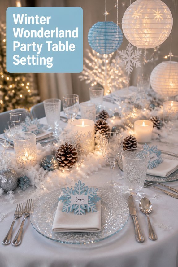 frosty elegant holiday decor