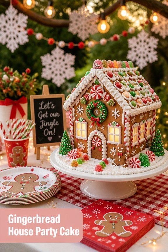gingerbread decorating party centerpiece
