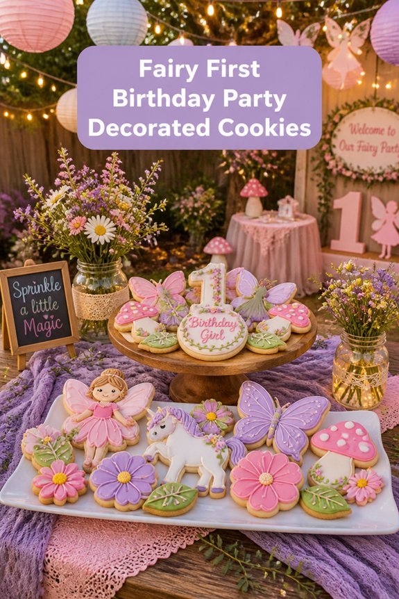 magical fairy themed cookies