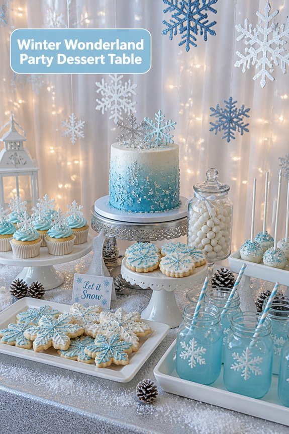 magical icy dessert display