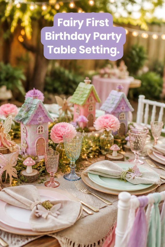 magical pastel fairy table