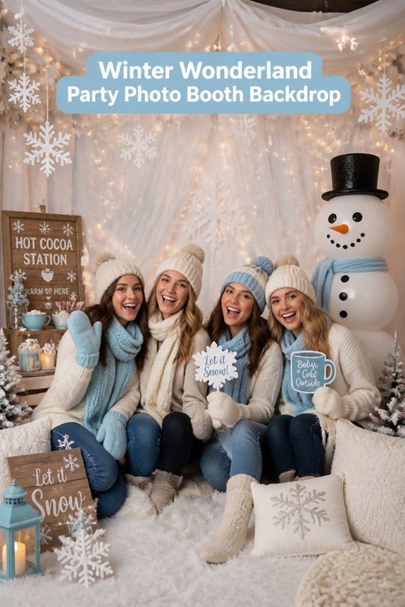 magical snowy holiday scene