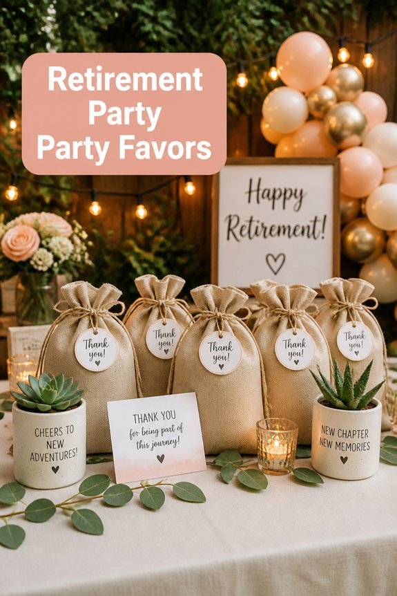 memorable retirement party favors