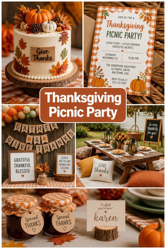 outdoor thanksgiving picnic celebration