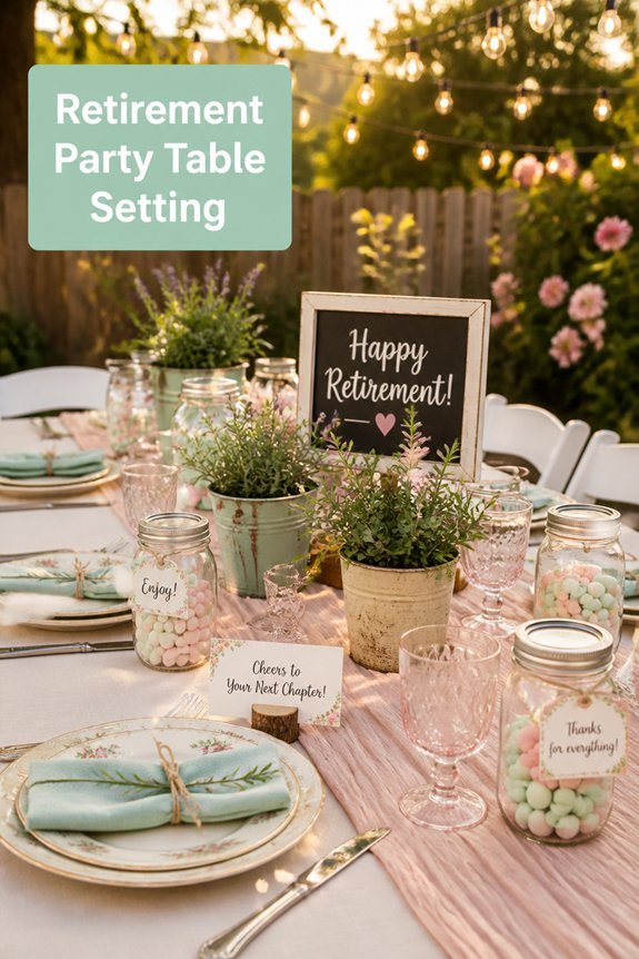personalized festive table decor