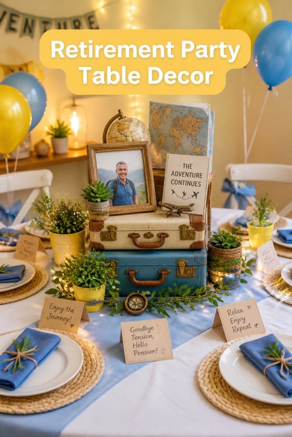 personalized festive table decorations