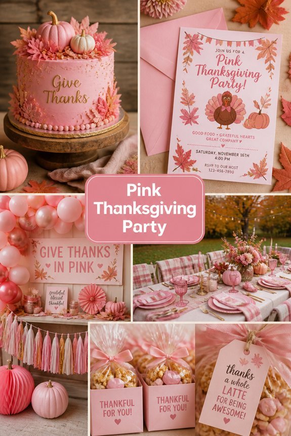 pink modern feminine celebration