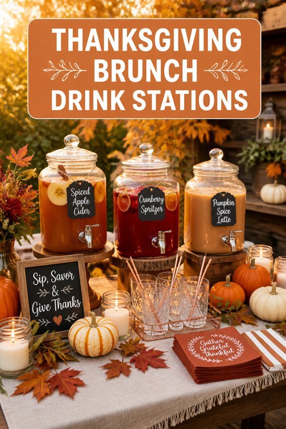 self serve festive beverage station