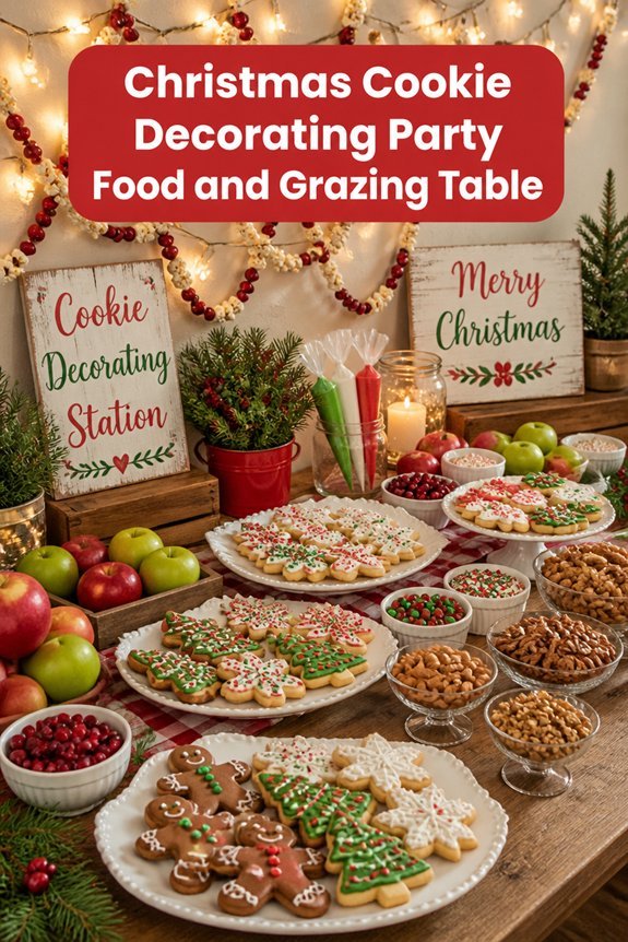 simple festive grazing setup